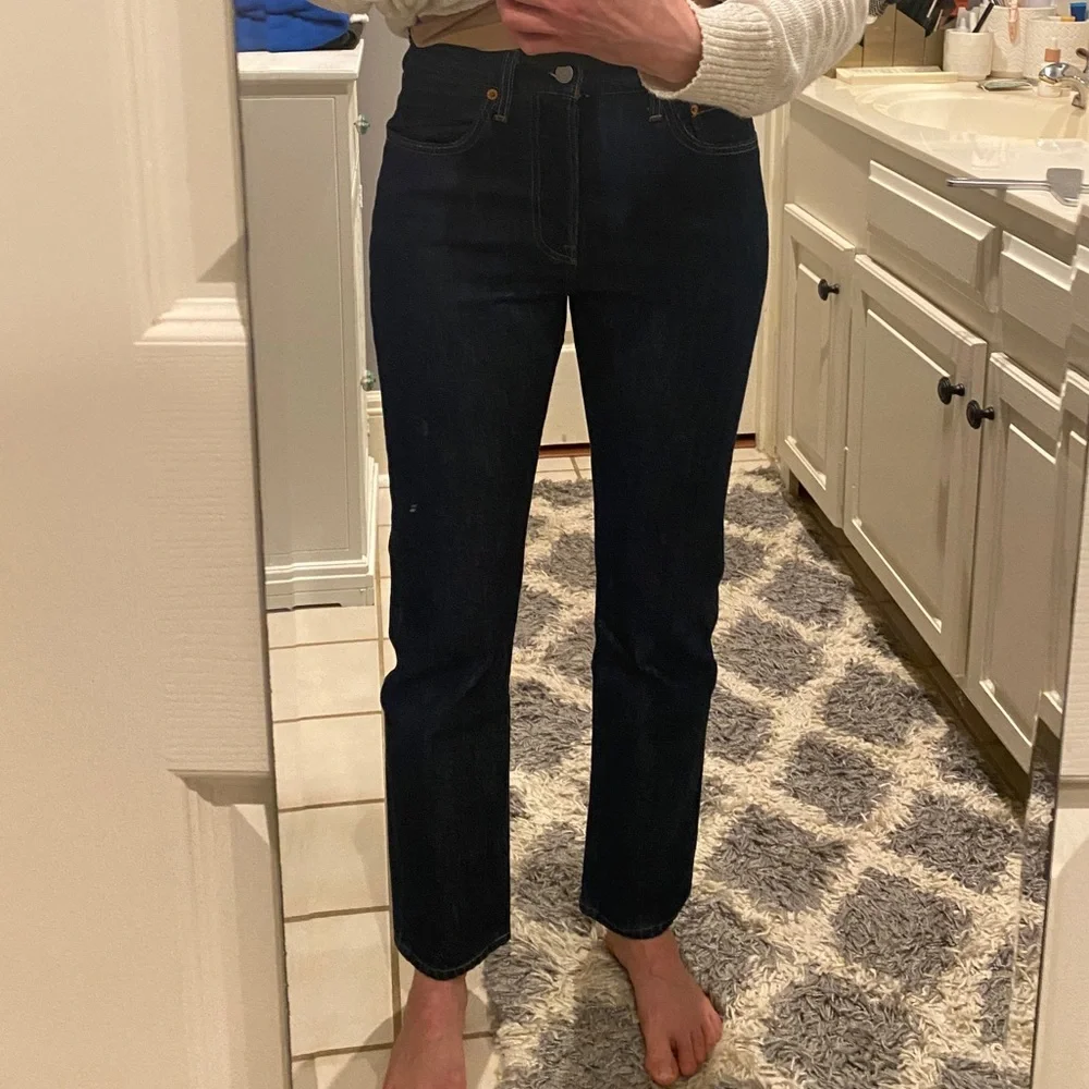 Levi’s Premium Denim 501 Dark Wash Jeans - Picture 8 of 10